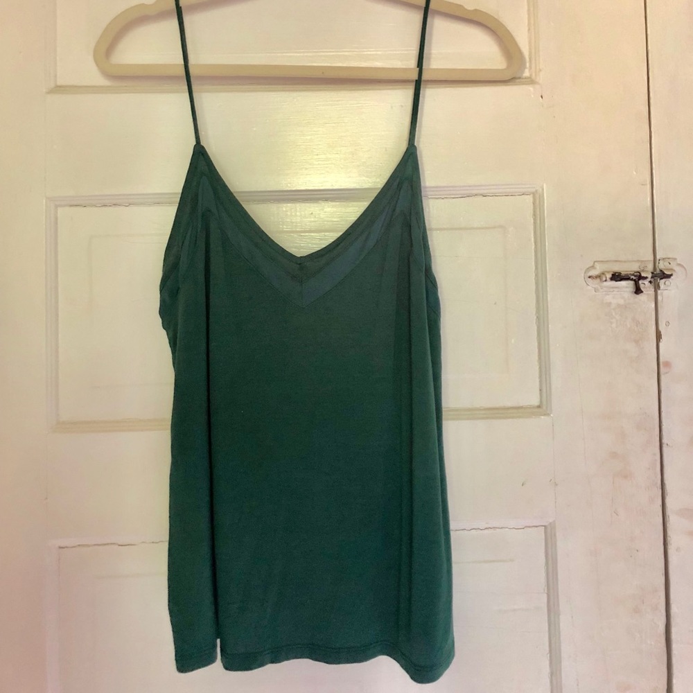 H&M forest green tank top